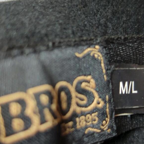 Vintage Goorin Bros 100% Wool Hat Black Fedora Retro M/L - Picture 7 of 9